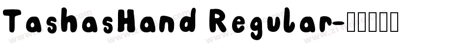 TashasHand Regular字体转换
